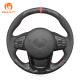 Hand Sewing Custom Forged Carbon Soft Suede Steering Wheel Cover for Toyota Supra GR Supra A90 2019 2020 2021