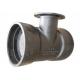 Water Line Ductile Iron Fittings Double Socket Level Invert Tee With Flange Branch