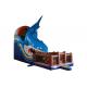 Water Resistant Massive Inflatable Dry Slide Shark Themed 12x4x6.5m