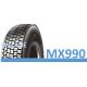 Black 16PR / 18PR Truck Bus Radial Tyres MX990 Model Tubeless For Long Haul