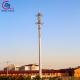 Self Standing Monopole Telecommunications Tower Single Pipe Accessories Q460