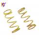 Large Diameter Zinc Plated Flexible Compression Coil Springs Ends Closed Ground