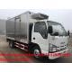 high quality ISUZU 100P diesel stainless steel refrigerated truck for sale, Japan cold room truck for fresh fruits