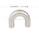 1/2 - 6” 3A  Stainless Steel Sanitary Fittings 180 degree welded Bend  Matt Polished