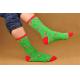 2015 New design supersoft cotton hosiery in cartoon christmas design for lovers