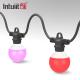 100% Dimmer Indoor Party String Lights With 60 Clear Globe Flame Retardant ABS Bulbs