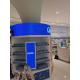 Curved Indoor Fixed LED Display IP43 P3 Full Color For Mall Store Advertising