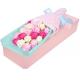 Elegant Rectangle Flower Gift Box Printed With Ribbon Decoration Recyclable