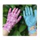 Breathable Flower Polyester XL Protective Gardening Smooth Nitrile Gloves