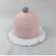 13cm Pink Soft Fabric Dog Toys Eco Friendly Peach Birthday Cake Dog Toy