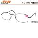 Hot selling retro reading glasses with Stainless Steel , Power rang : 1.00 to 4.00D