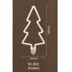 Frosted Dimmable Filament Bulb Christmas Tree Shape 8w Led Edison Bulb E27 Dimmable