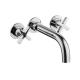 Chrome Finish Concealed Basin Mixer Tap Polished with Double Handles
