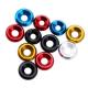 M16 15mm Id Small Colorful Anodizing Metric Aluminum Countersunk Washer Ring