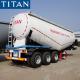 TITAN 3 Axle 40-60 Tons 45cbm Dry Bulk Cement Powder Bulker Tanker Siloba Truck Trailer for sale