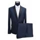 Wedding Mens Tuxedo 2 Piece Suit Bridegroom Navy Breathable 42 - 62 Size
