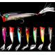 7 Colors 8CM/10.50G Feather Hook Perch,Catfish Plastic Hard Bait Popper Fishing Lure