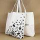 Elegant Square Canvas Tote Bags / Fashionable Small White Canvas Tote Bags