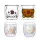 200ml Cartoon Borosilicate Personalized Glass Cup For Bar