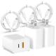 20W Dual Port QC PD 3.0 Power USB C Wall Charger for iPhone 14/13/12/Pro/Pro Max