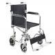 Economic Friendly Folding Steel Wheelchair With Fixed Armrest Flip-Up Footrest