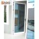 Swing Open Style Aluminium Hinged Doors With Ford Blue Reflective Glass wooden hinged door pivot hinges glass door