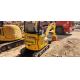 Komatsu PC18 Compact Excavator with Backhoe Bucket and Water Cooling System