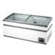 High Efficiency Static Cooling Supermarket Island Freezer For Meat Seafood