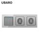 EU Standard Two Button Wall Sockets And Switches 300W/Gang Wifi Smart Plug With Indicator