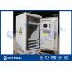 Sandwich Structure IP55 Outdoor Data Cabinet , 19'' Rack Floor Standing Cabinets