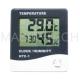 HTC-1C Indoor Digital C/F Thermometer Hygrometer Temperature Humidity Meter Clock