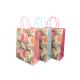 Exquisite Sustainable Promotional Paper Gift Bags Flower Pattern Design