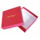Red Color Printed Cardboard Box Packaging With Logo Gold Foil Stamping