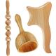 Wood Therapy Tools Set for Massage Gua Sha Kit and Lymphatic Drainage Massager Roller