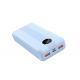 Blue White 10000mAh PD Power Bank Micro Compatible Charger With 20W 22.5W Rated Power
