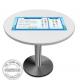 Ten-point Touch Round Smart Coffee Table for Multi-Touch Entertainment and Functionality