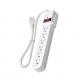 6 outlet Power Strip and Extension Socket With 15A Circuit Breaker Surger
