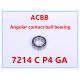 7214 C P4 GA    Angular Contact Ball Bearing
