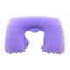 Purple Color Travel Neck Pillow Inflatable With Soft Hand Feeling