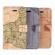 World Map Leather Case for iPhone 5 with Stand