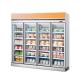 4 Doors Supermarket Refrigeration Equipment Upright Freezer Showcase