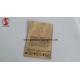 Kraft Paper Stand Up Coffee Bags With Valve Food Grade Material Customized Size
