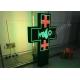 Full Color Green Cross Led Display Sign P10 Multi Language Display For Clinic