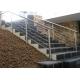 Customized Color Stainless Steel Staircase Railing For Restaurants / Commercial Buildings