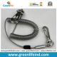 High Pulling Wire Core PU Coated Spiral Coiled Tool Lanyard