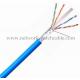 Professional Cat5e FTP Cable Standard Network PE Insulation Blue