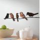 Gnee Garden 6 Height Contemporary Metal Bird Wall Sculpture Indoor