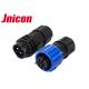 Straight LED Outdoor Waterproof Connectors 3 Pin Blue Color For LED Display