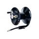 Solid Brass Swivel Air And Water Hand Crank Hose Reel , Pressure Washer Hose Reels