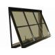 1.2mm - 1.4mm profile thickness gray aluminum awning windows for hospital, school